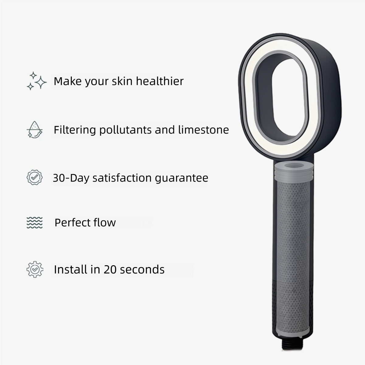 Purifying Filter Shower Head